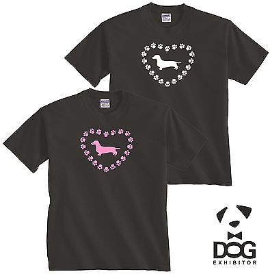 new dachshund design printed T Shirt dogs puppies designer top dog & puppy tops