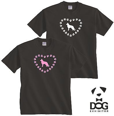 new German Shepherd design printed T Shirt dogs puppies designer top dog & puppy
