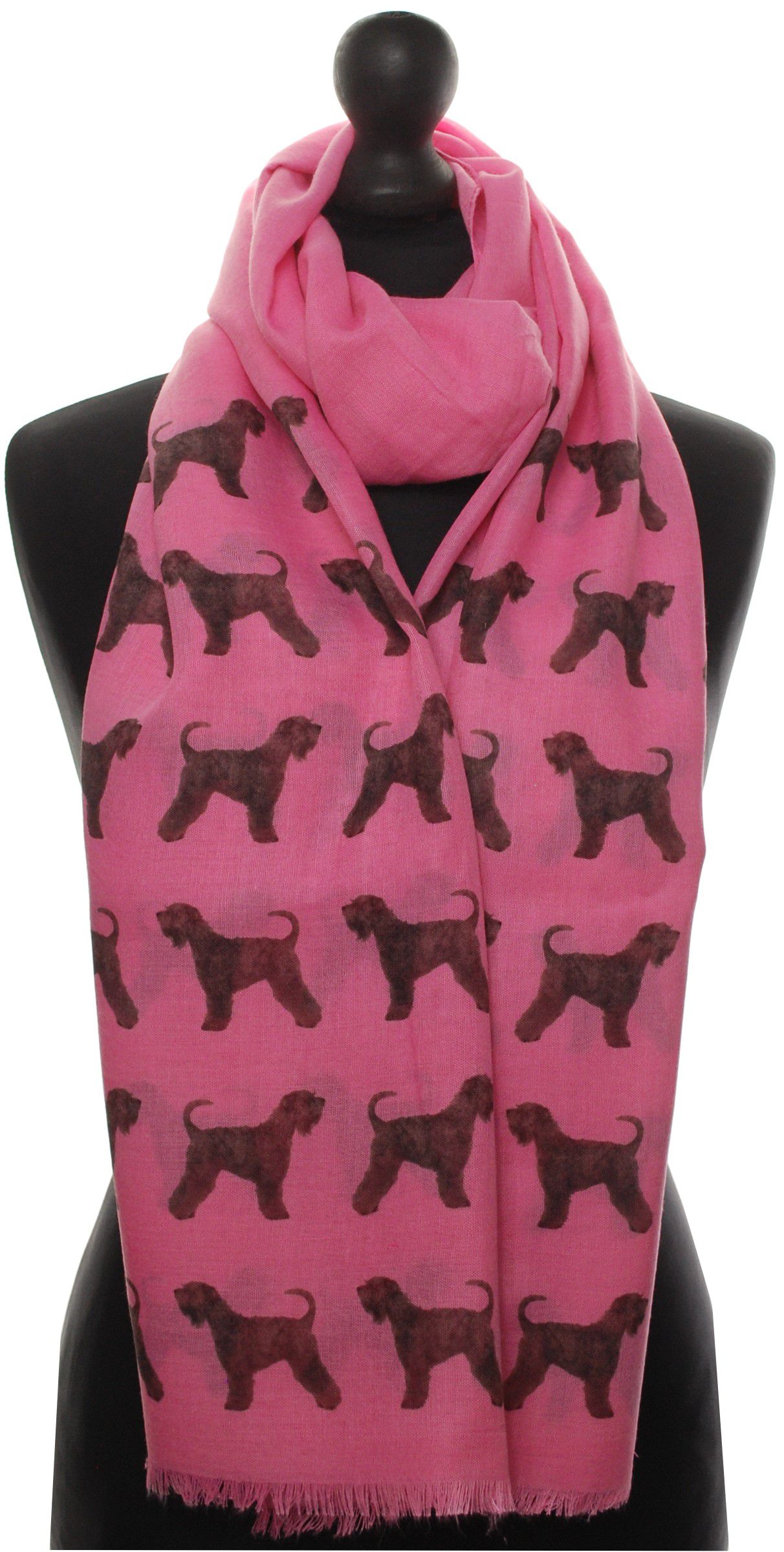 Wheaten Terrier hand printed ladies fashion scarf