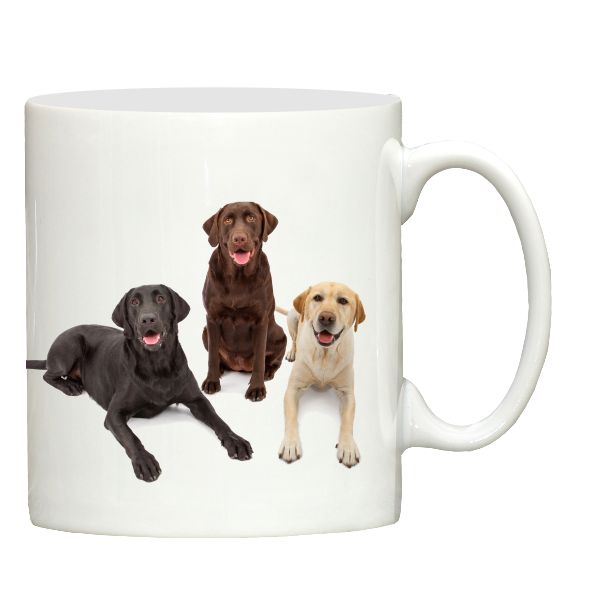 Three Labradors ceramic mug