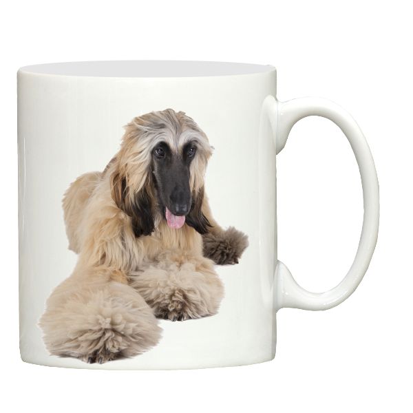 Afghan dog printed ceramic mug