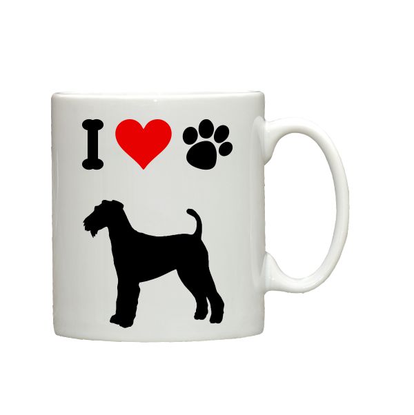 I love Airedales ceramic mug