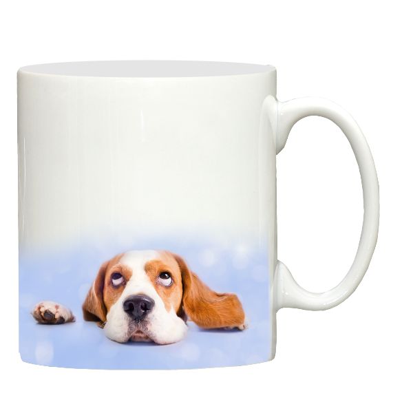 Loveable Beagle dog print mug