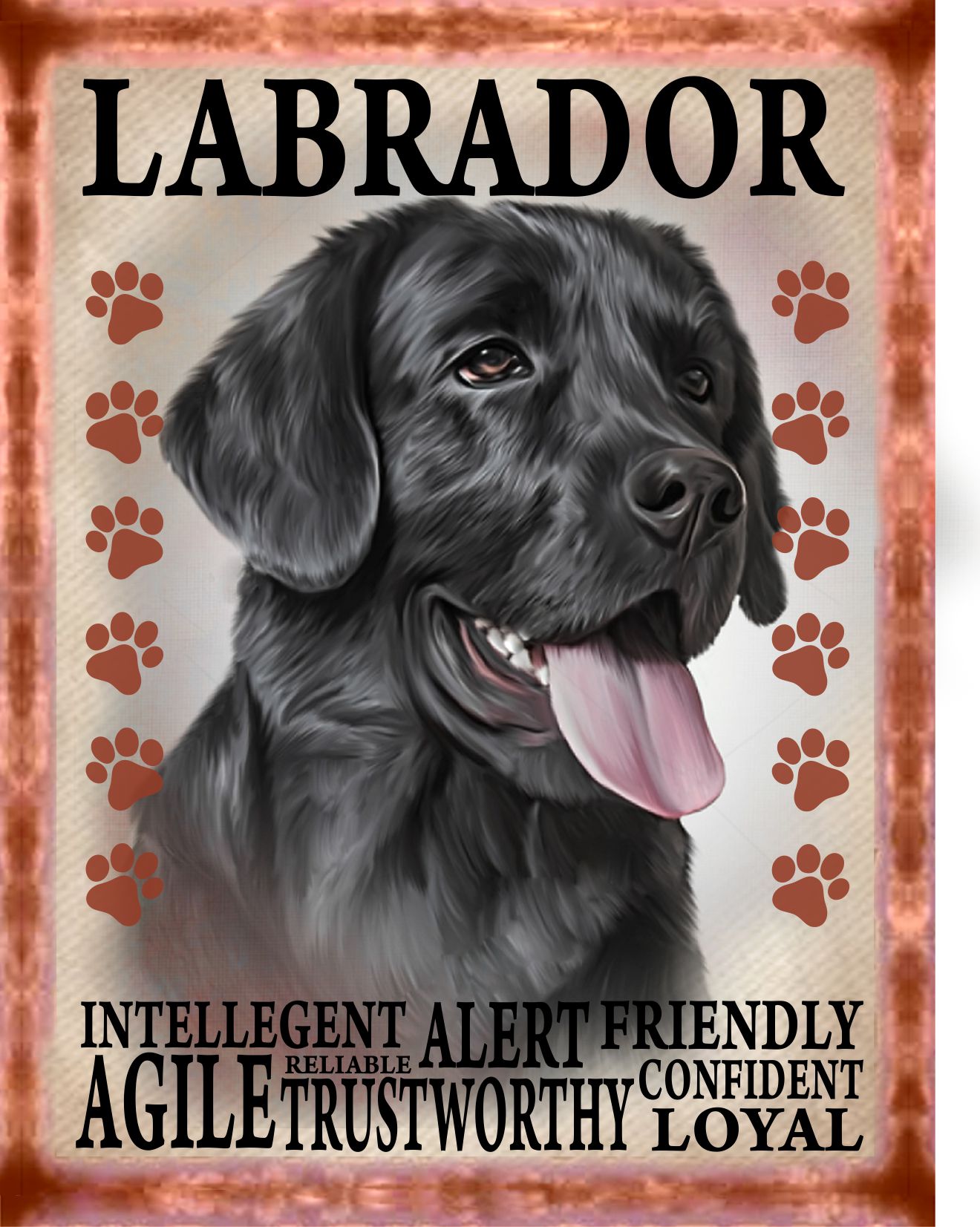 Labrador Vintage Plaque