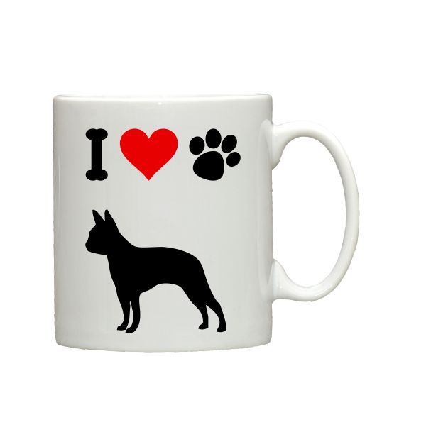 I love Boston Terriers ceramic mug