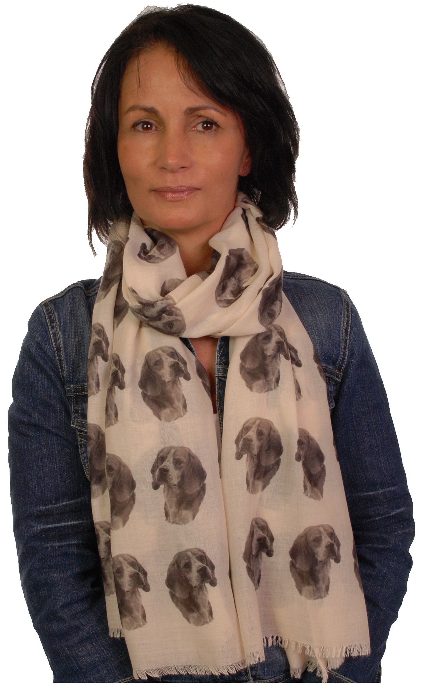 Mike Sibley Beagle licensed design ladies fashion scarf