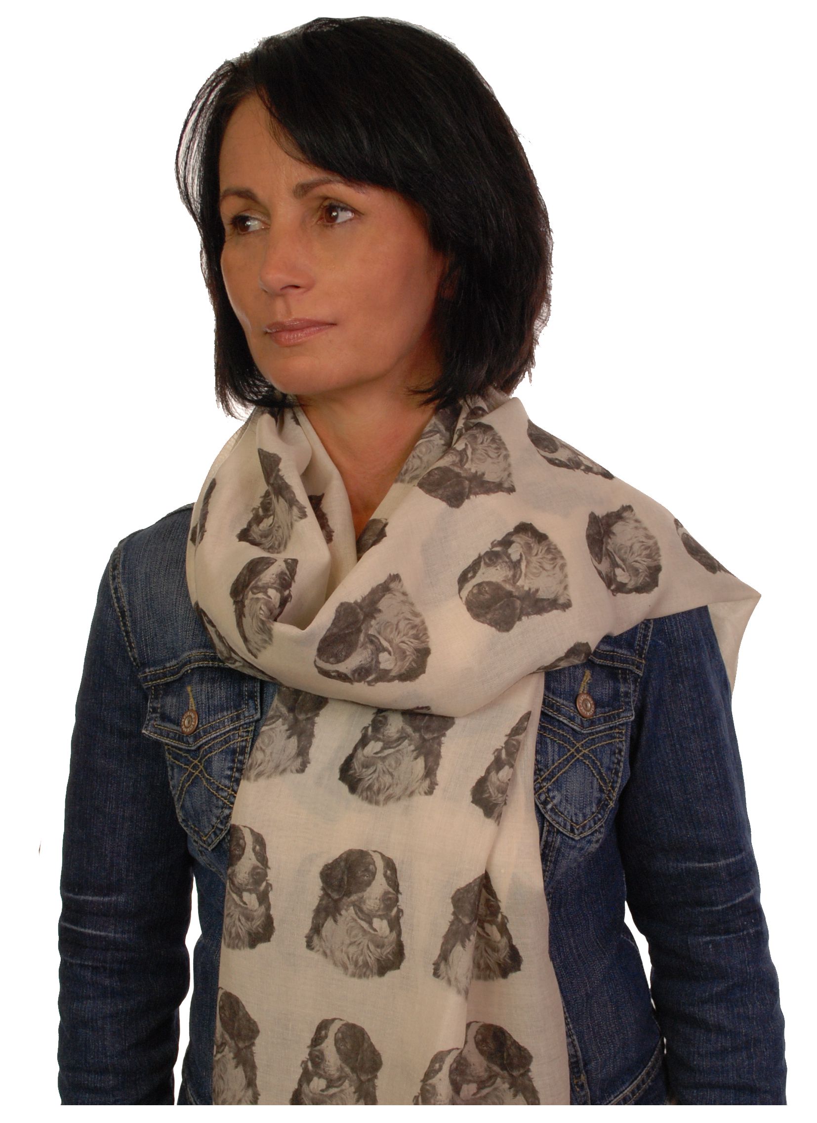 Mike Sibley Bernese Mountain Dog licensed design ladies fashion scarf