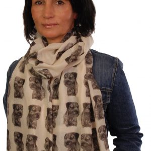 Mike Sibley Border Terrier licensed design ladies fashion scarf