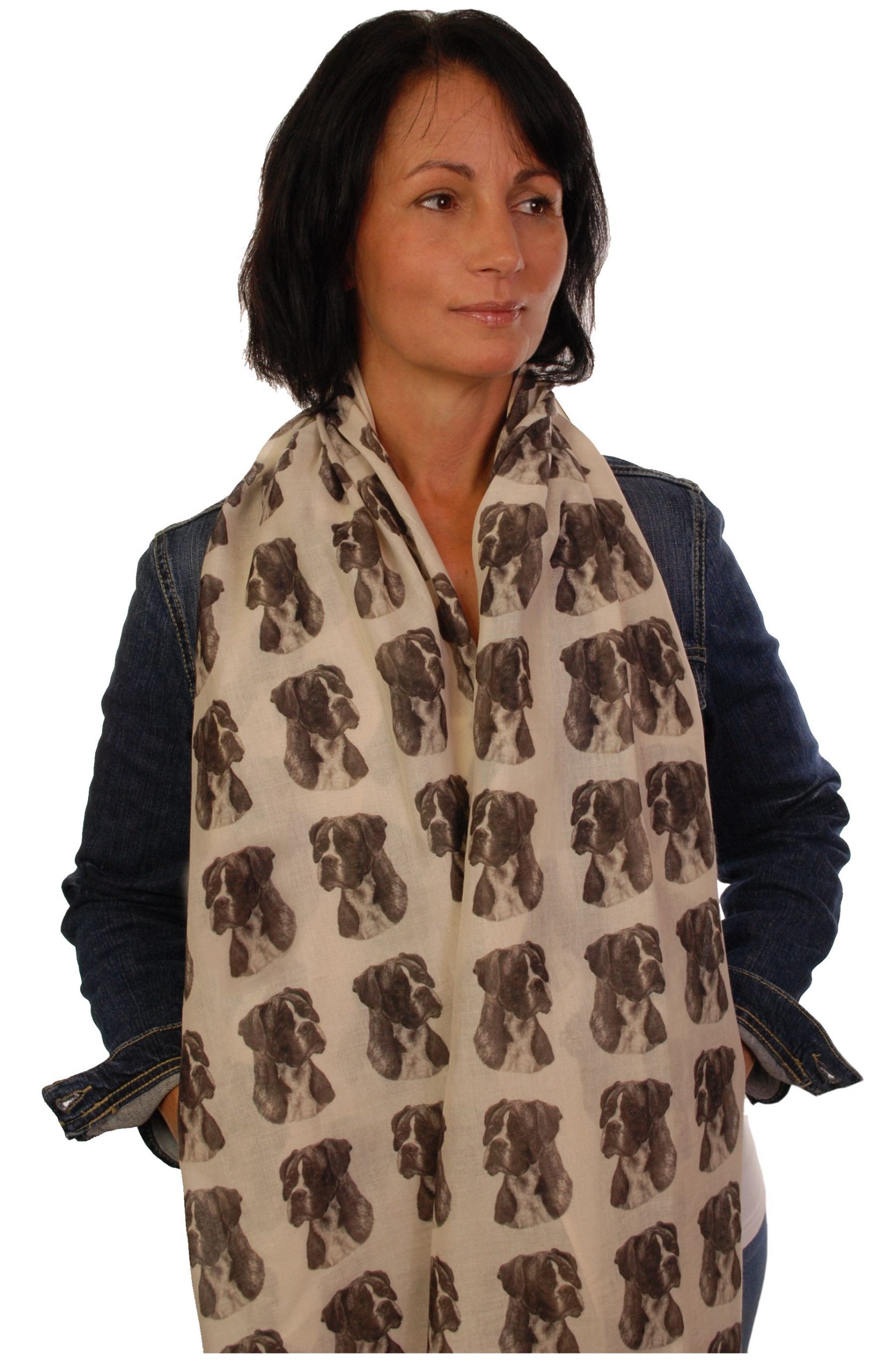Mike Sibley Boxer licensed design ladies fashion scarf
