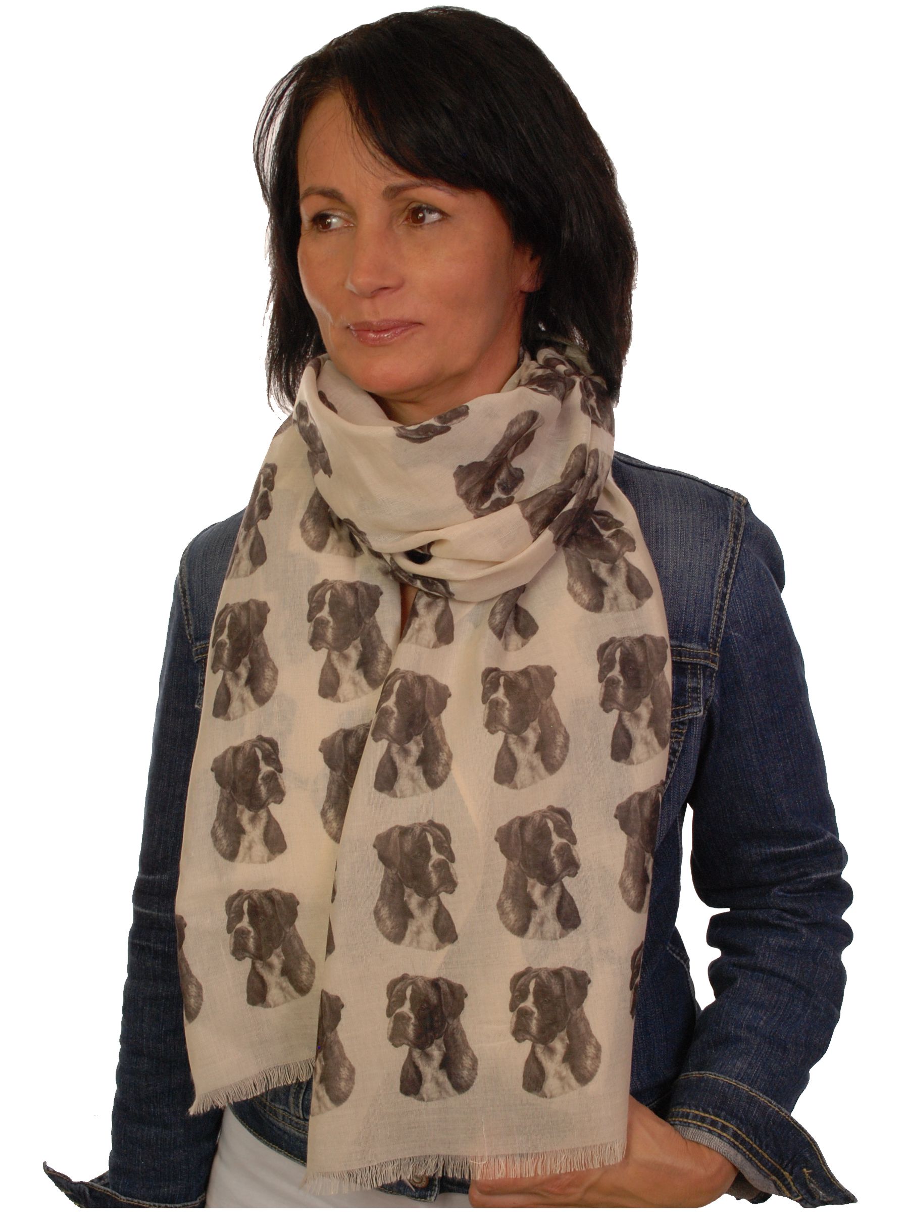 Mike Sibley Boxer licensed design ladies fashion scarf