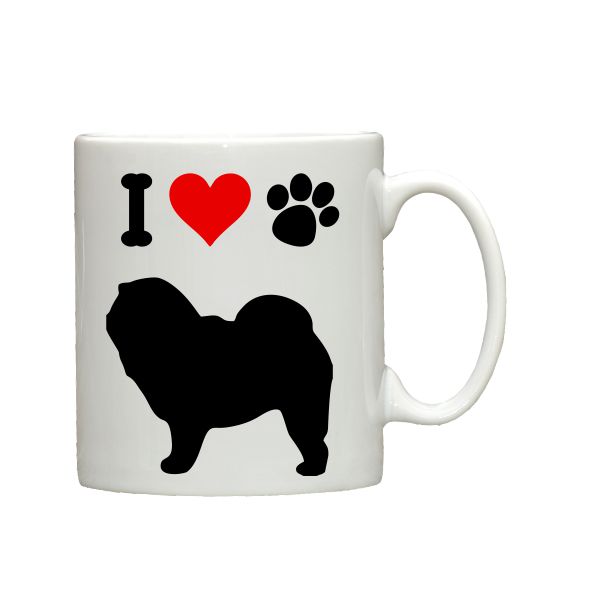 Chow Chow I love dogs coffee mug