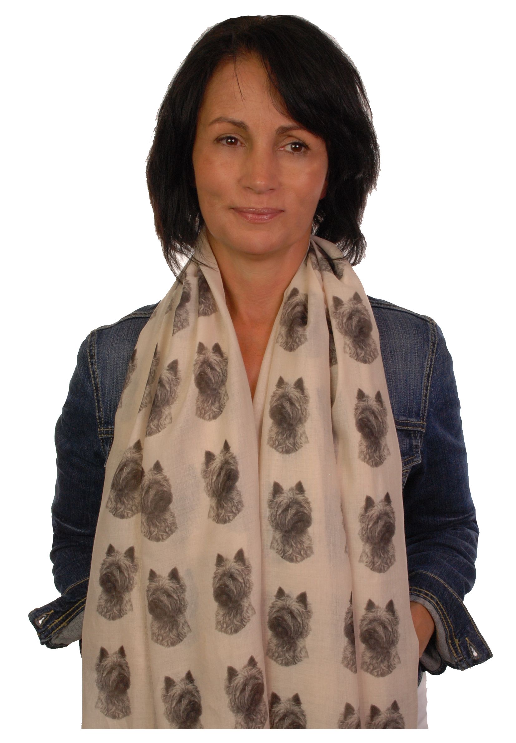 Mike Sibley Cairn Terrier licensed design ladies fashion scarf