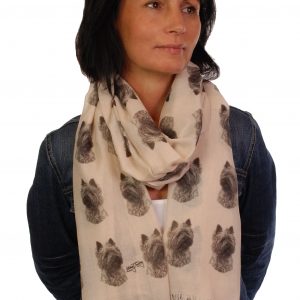Mike Sibley Cairn Terrier licensed design ladies fashion scarf