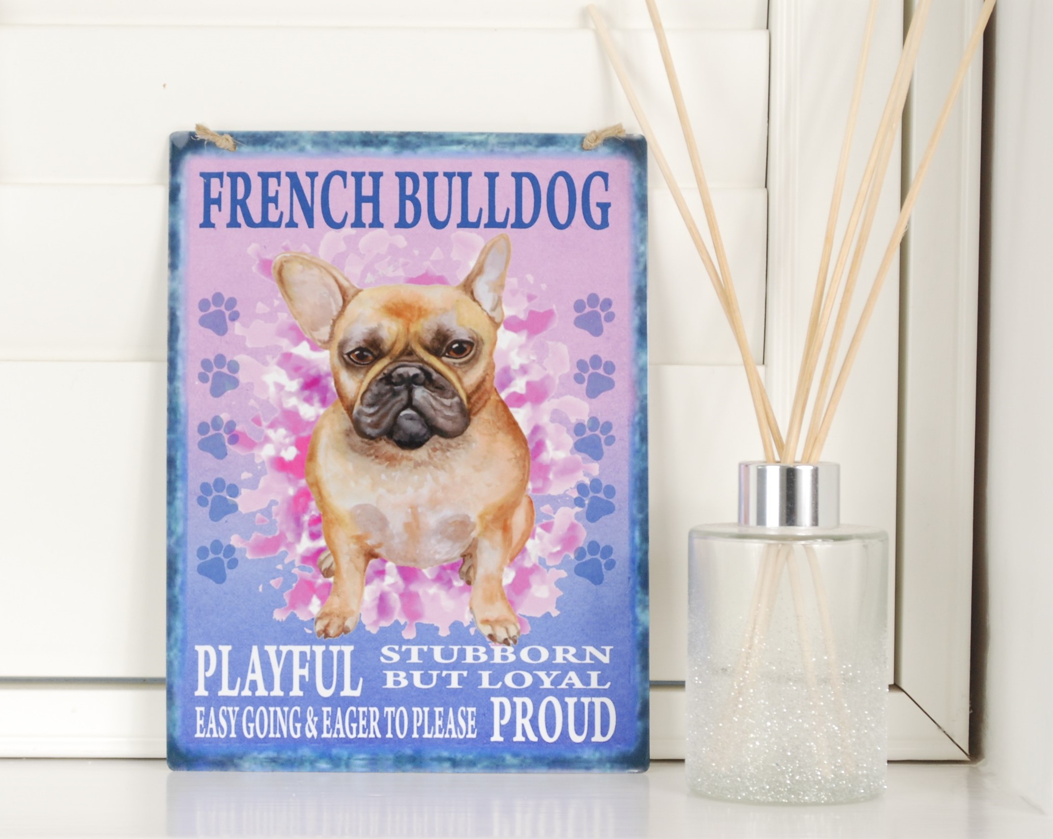 French Bulldog Vintage Plaque