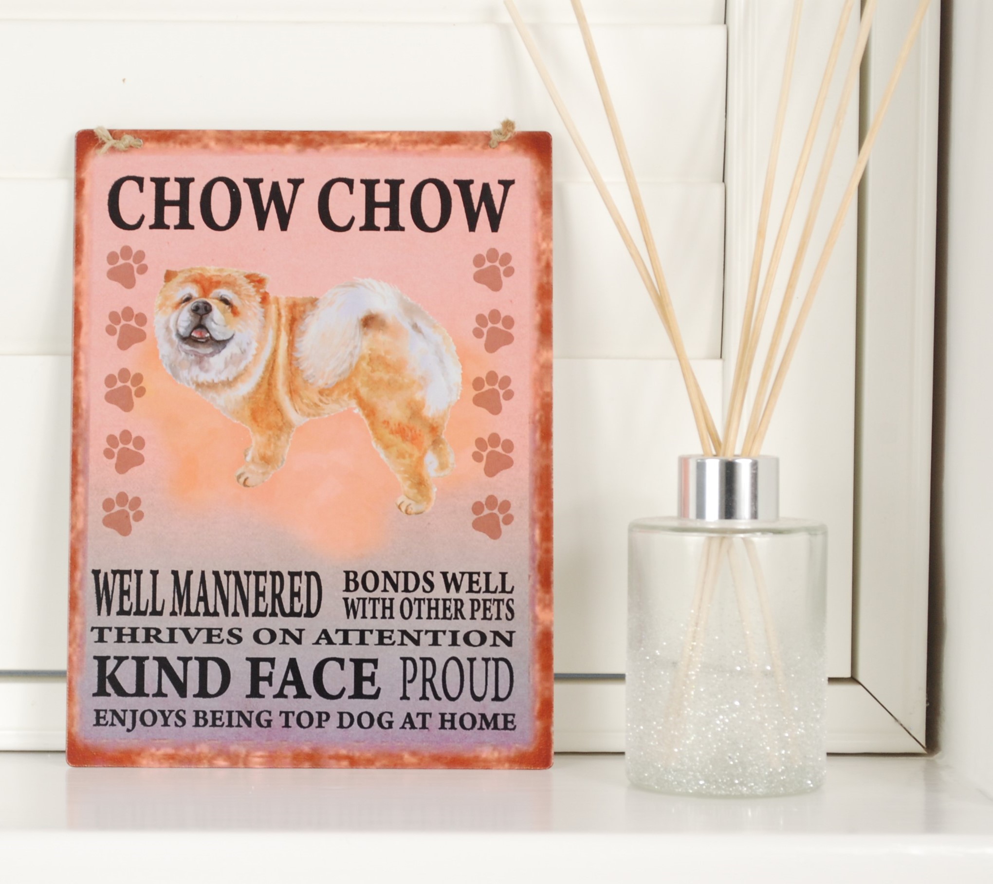 Chow Chow Vintage Plaque