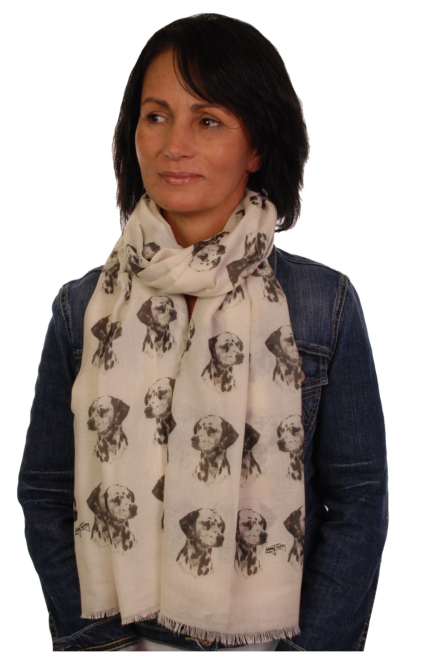 Mike Sibley Dalmatian licensed design ladies fashion scarf