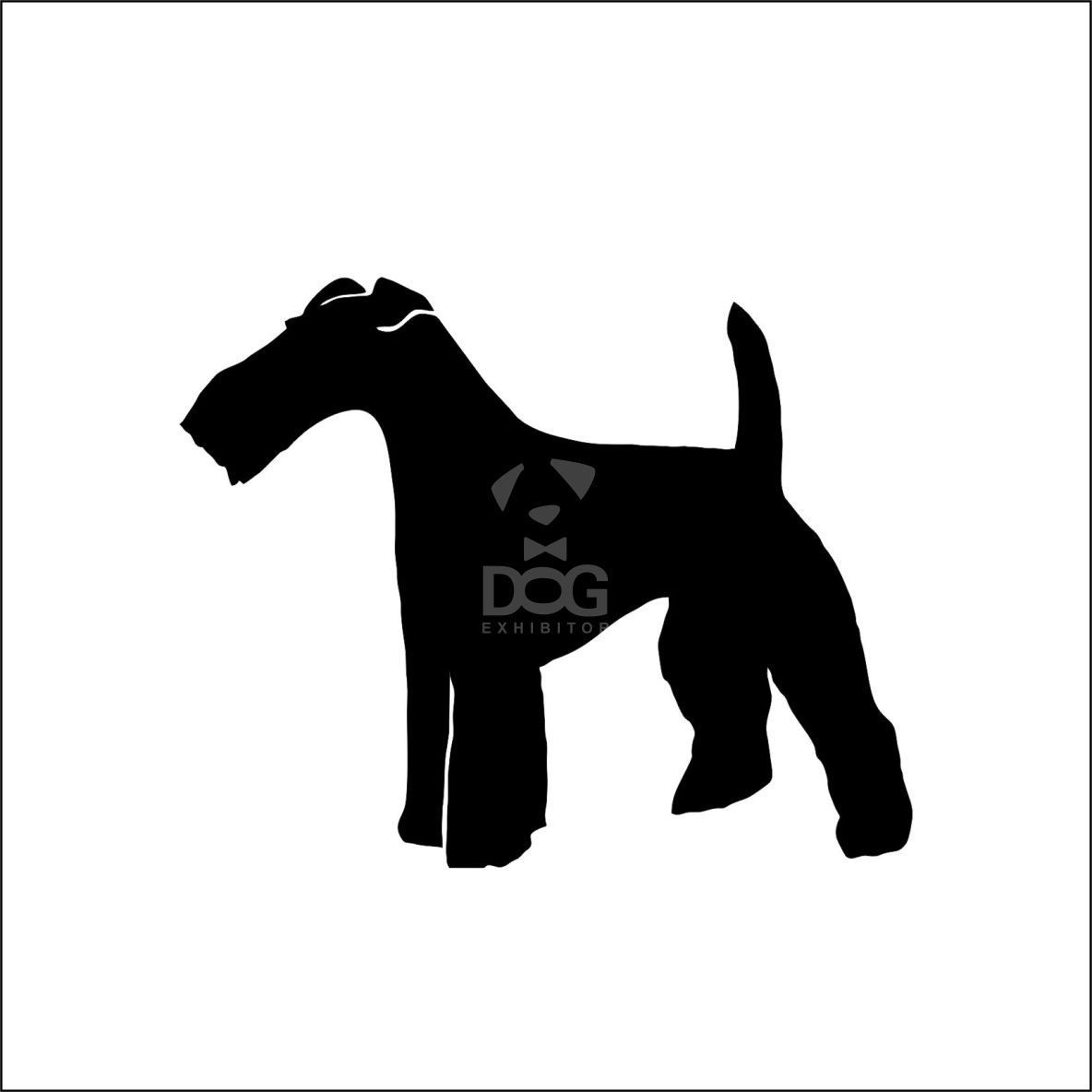 Fox Terrier silhouette stickers
