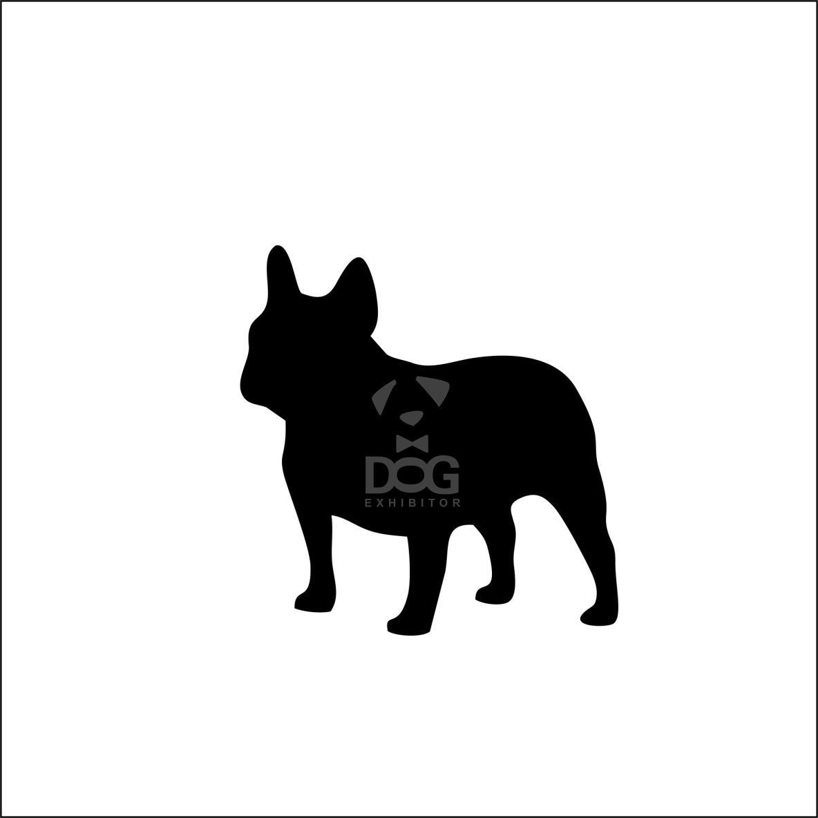 French Bulldog silhouette stickers