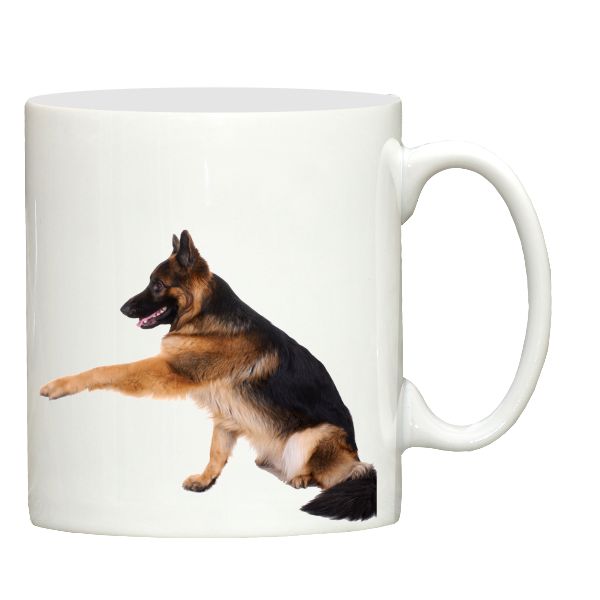 German Shepherd Paw shake ceramic mug