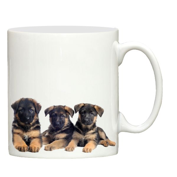 German Shepherd puppies ceramic mug