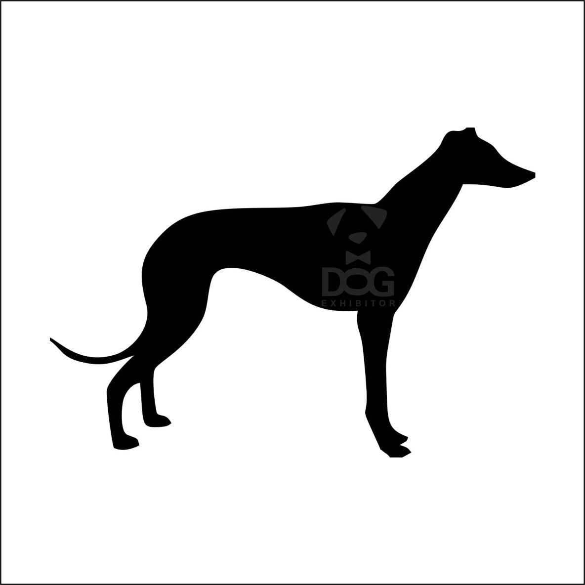 Greyhound silhouette sticker
