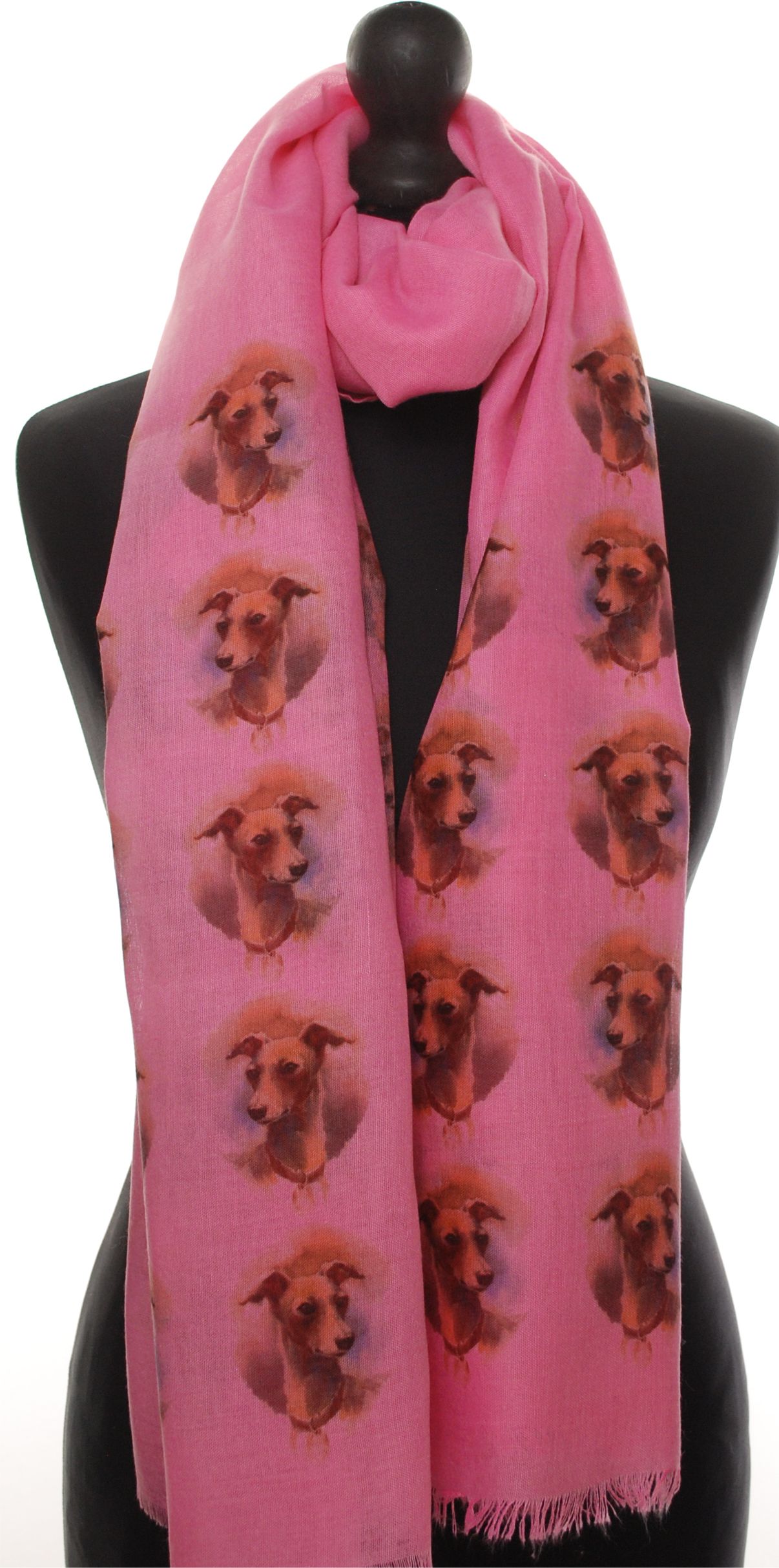 Italian Greyhound hand printed ladies fashion scarf