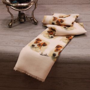 Howard Robinson Jack Russell licensed design ladies fashion scarf