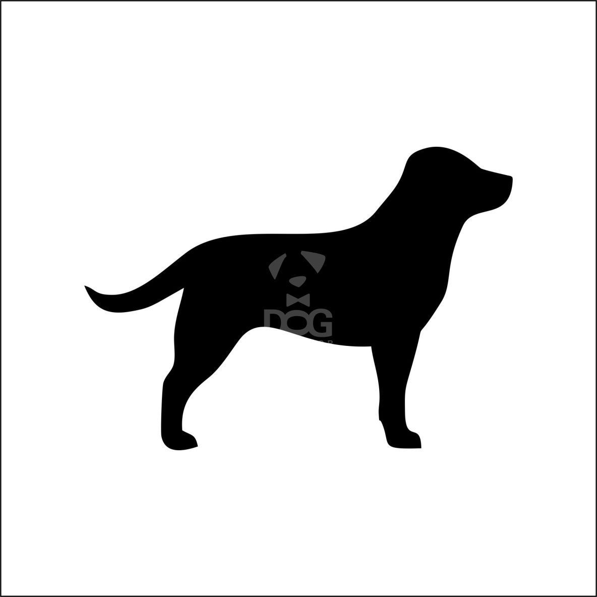 Labrador silhouette stickers