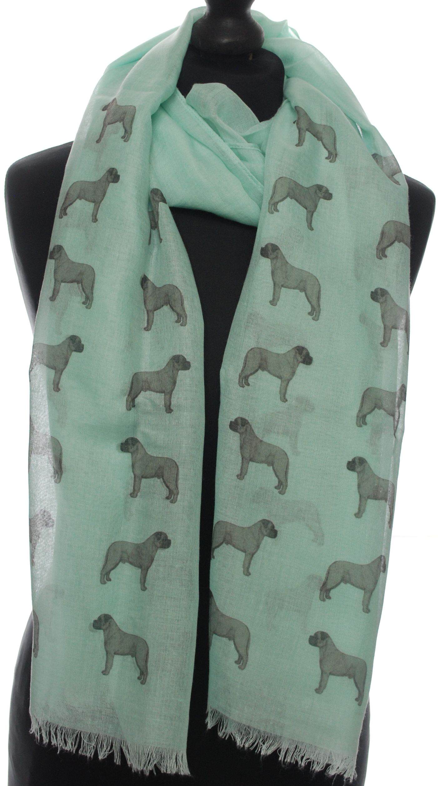 Mastiff hand printed ladies fashion scarf