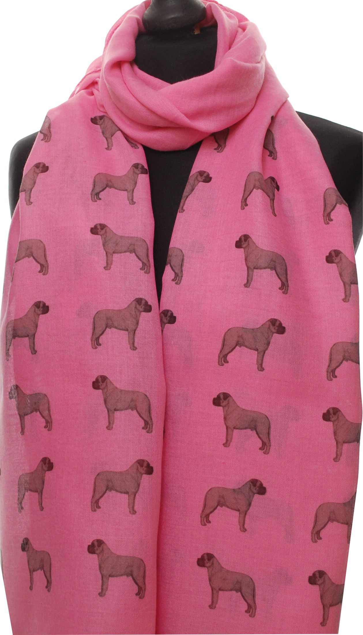 Mastiff hand printed ladies fashion scarf