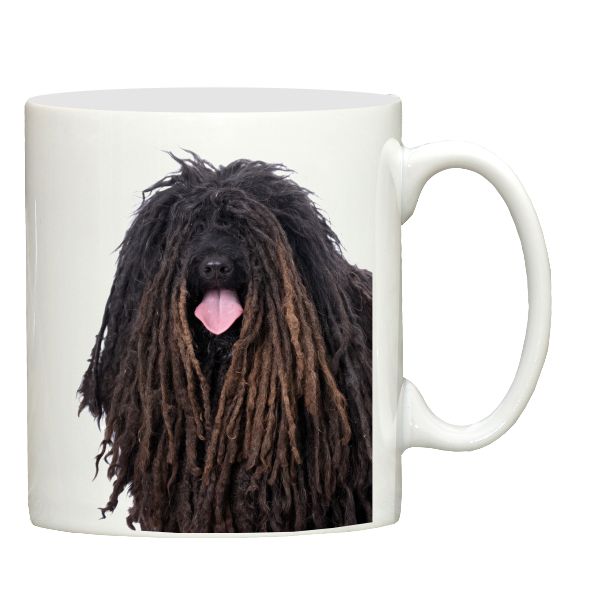 Puli dog print ceramic mug
