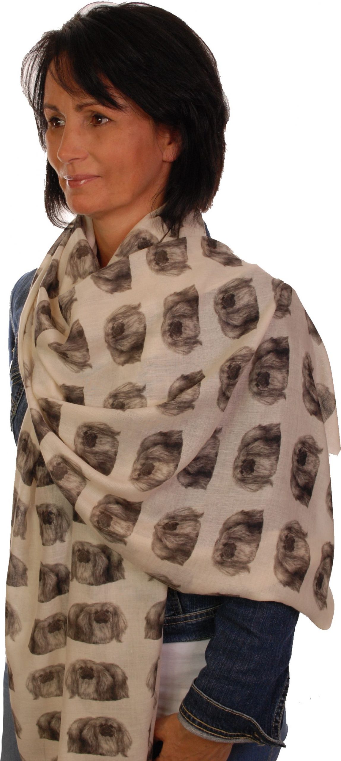Mike Sibley Pekingese licensed design ladies fashion scarf