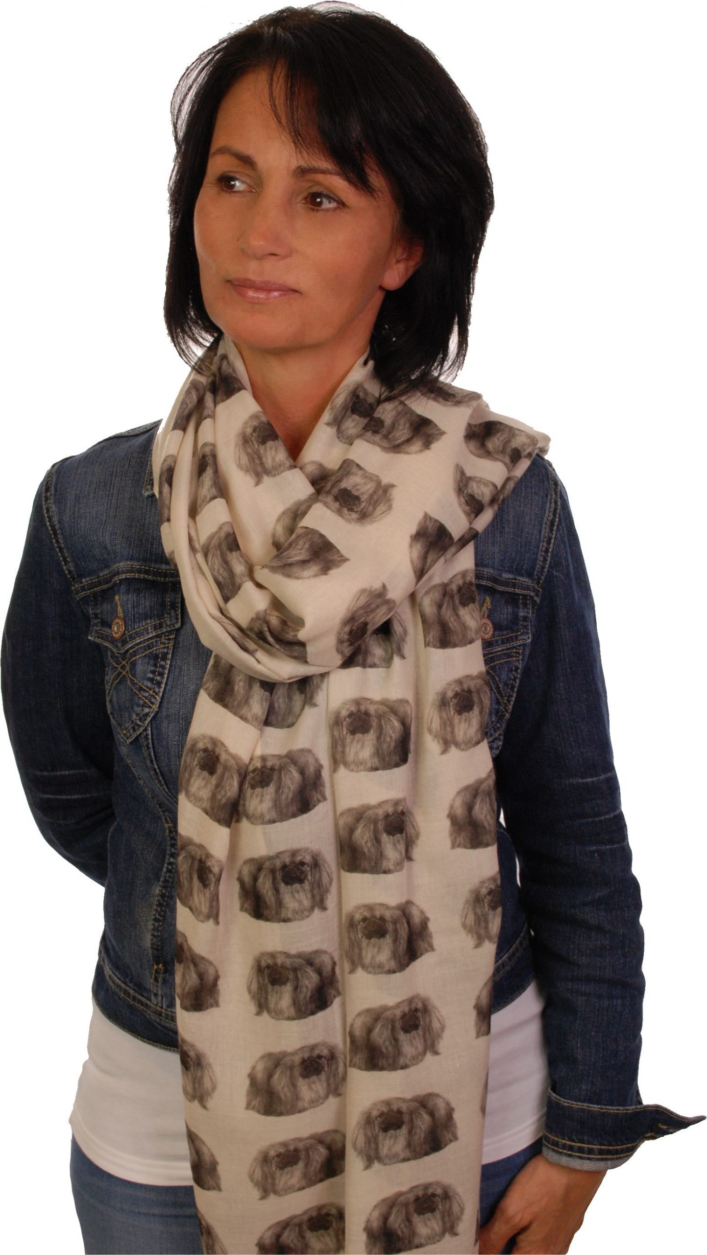 Mike Sibley Pekingese licensed design ladies fashion scarf