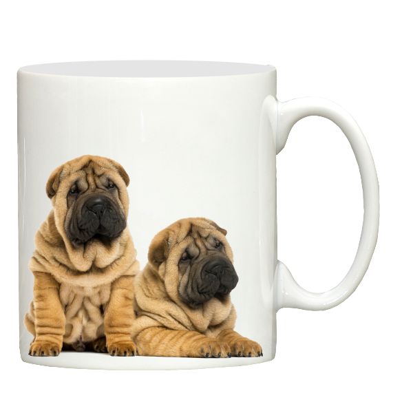 Shar Pei dog print ceramic mug