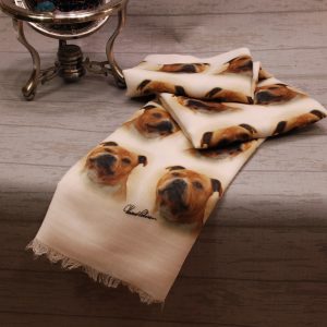 Howard Robinson Staffordshire Bull Terrier licensed design ladies fashion scarf