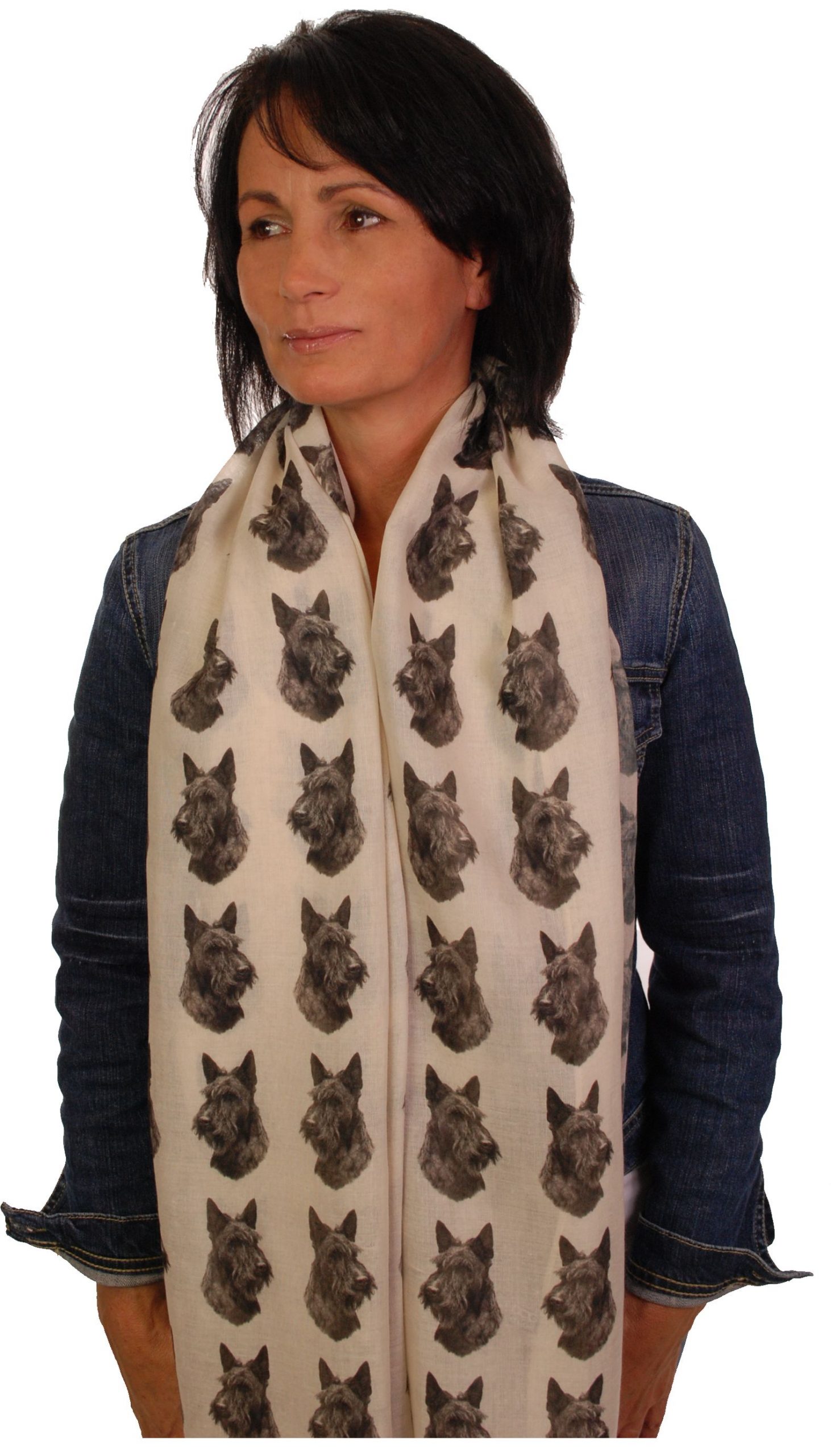 Mike Sibley Scottish Terrier licensed design ladies fashion scarf