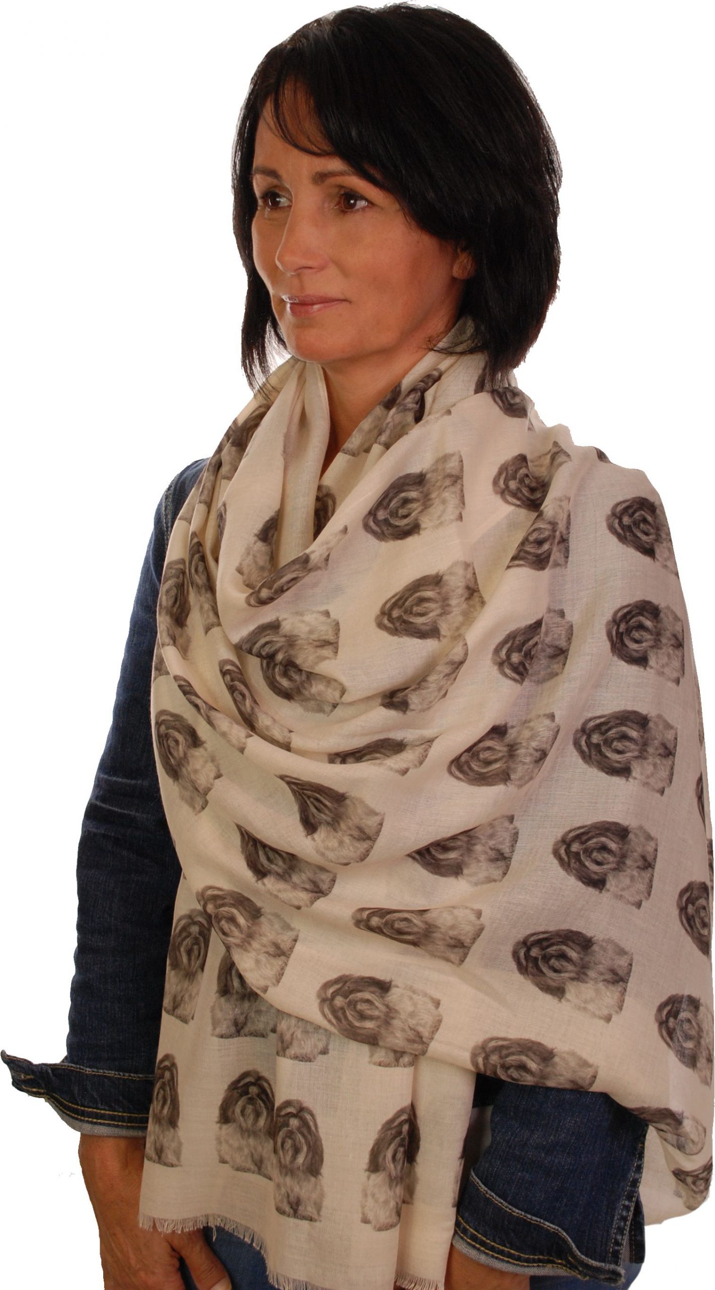Mike Sibley Shih Tzu licensed design ladies fashion scarf