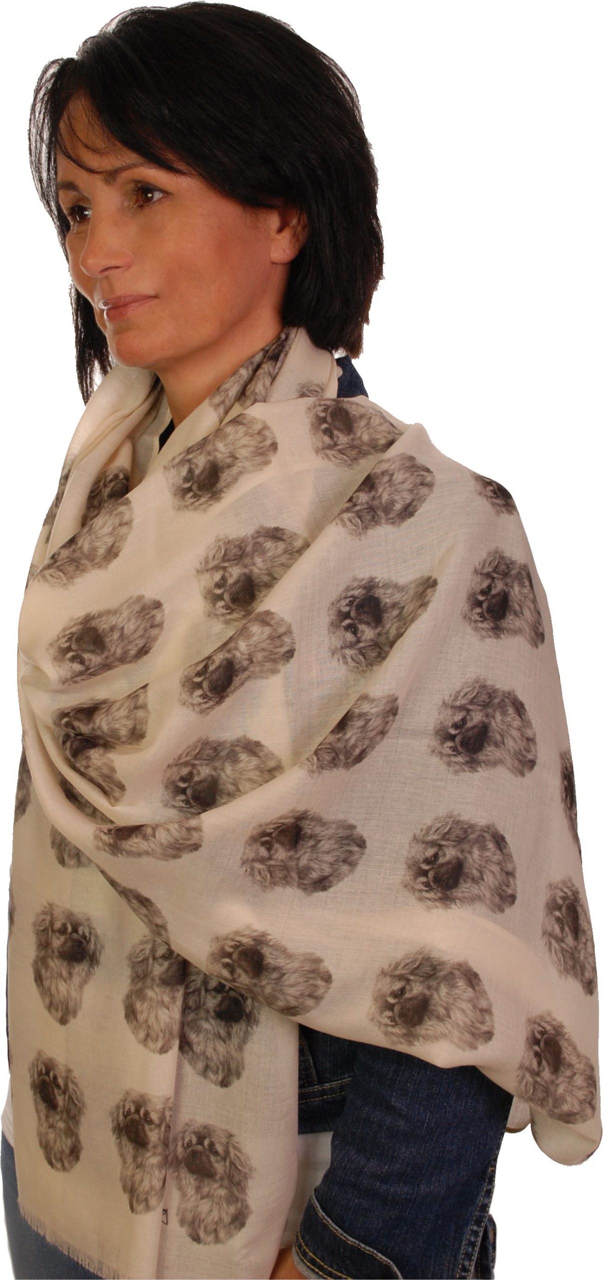 Mike Sibley Tibetan Spaniel licensed design ladies fashion scarf