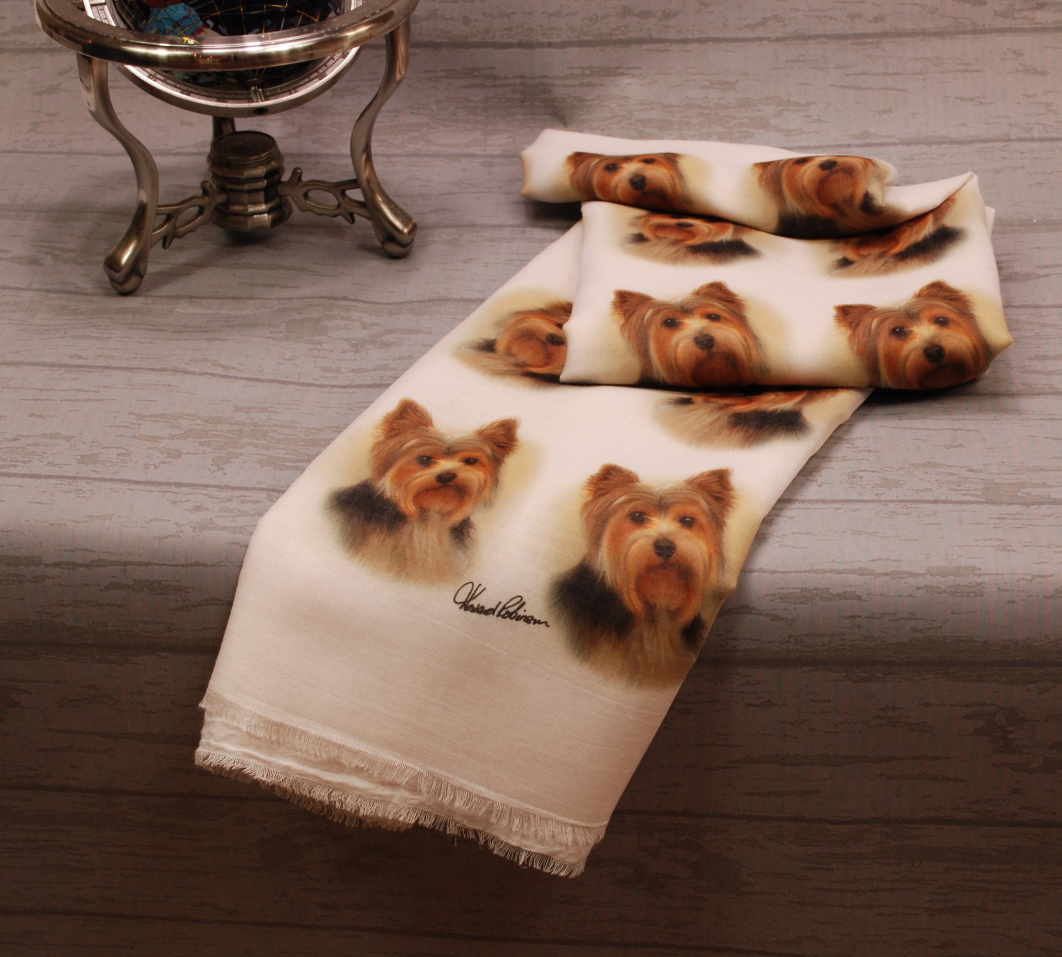 Howard Robinson Yorkshire Terrier licensed design ladies fashion scarf
