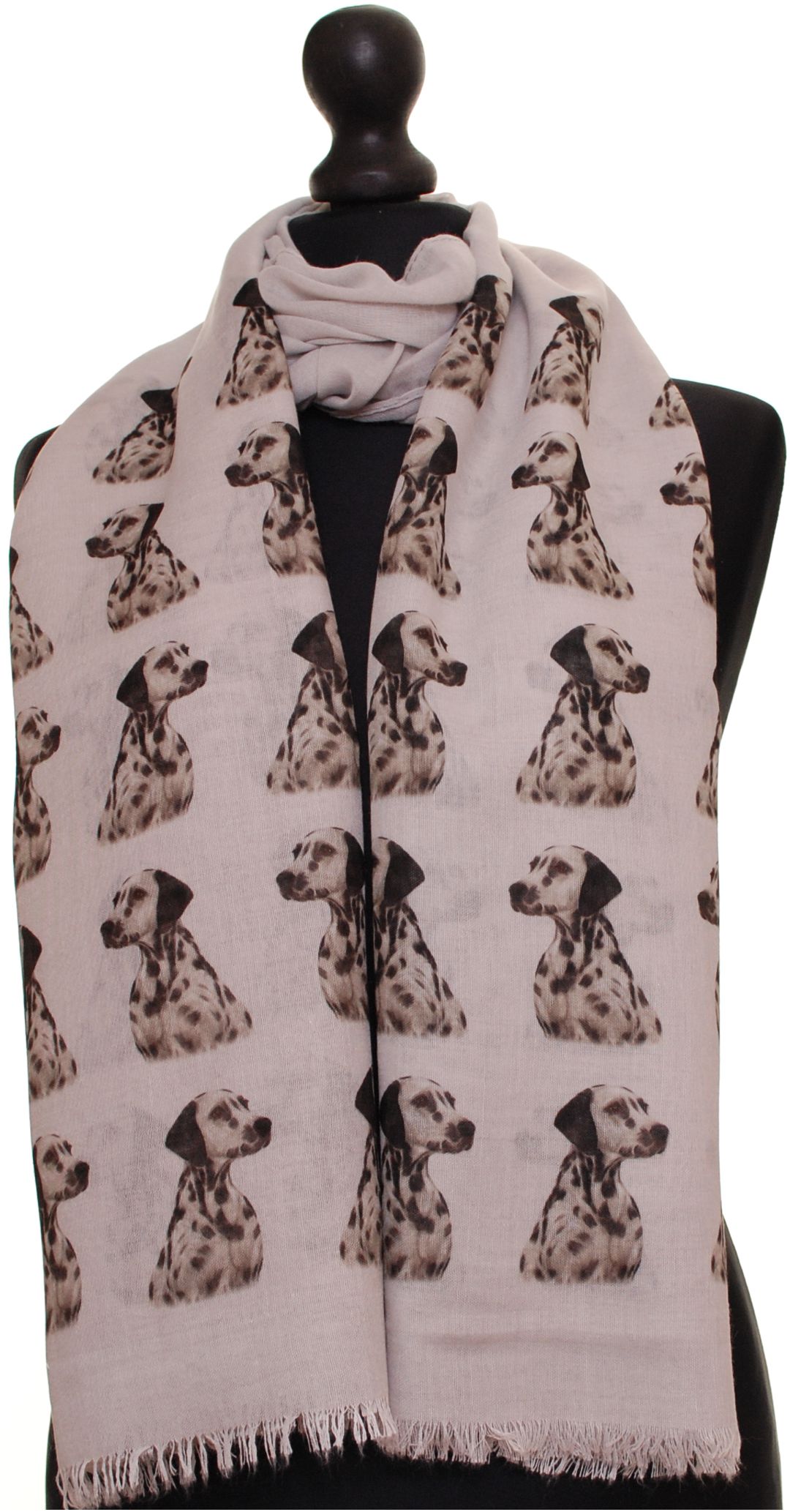 Dalmatian hand printed ladies fashion scarf