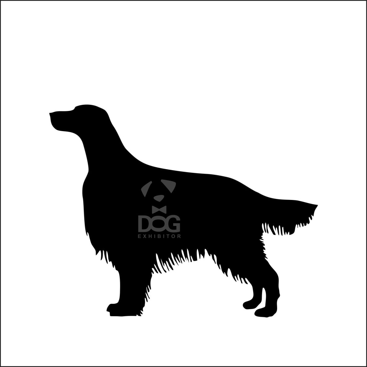 Dog breed silhouette stickers