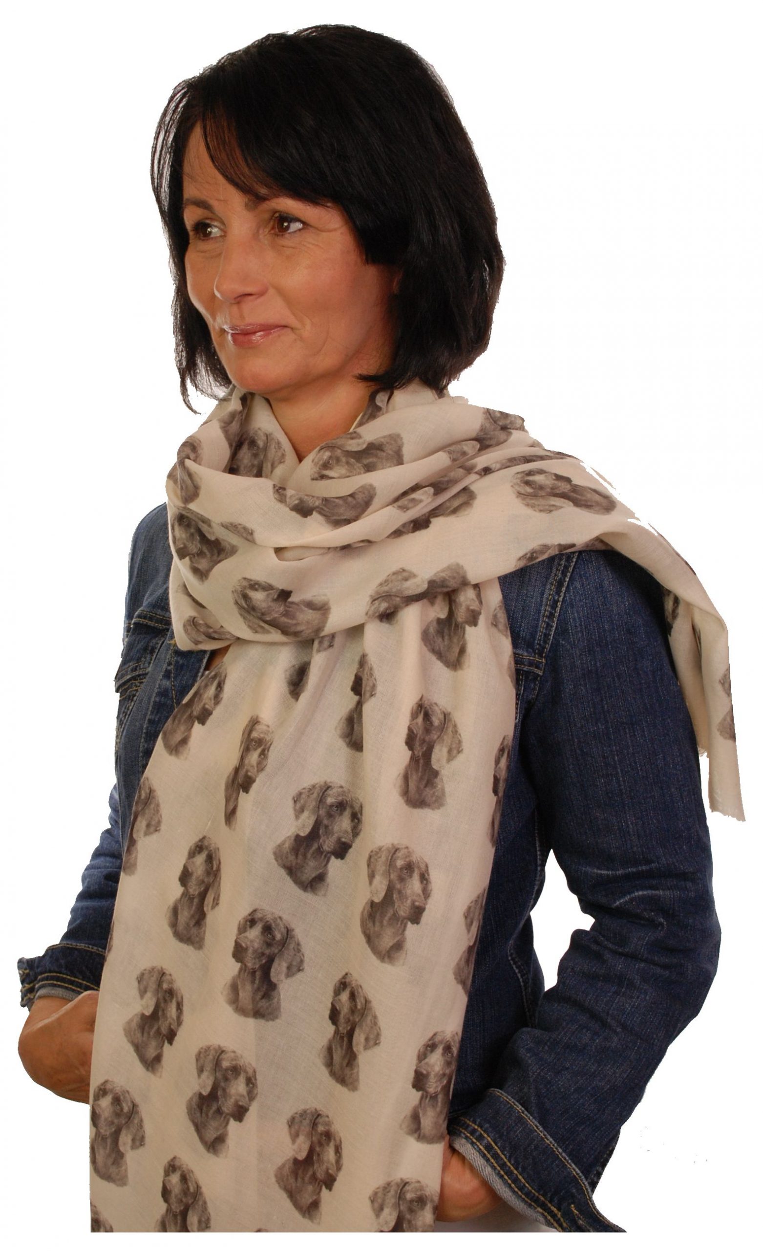 Mike Sibley Weimaraner licensed design ladies fashion scarf